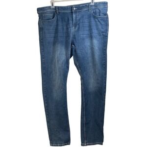 Cultura Men's Jeans Straight Fit Blue Denim Size 42x32 western cowboy